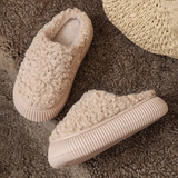 Bouclé wool slippers