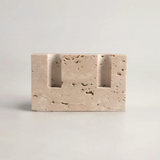 Travertine Candle Holder