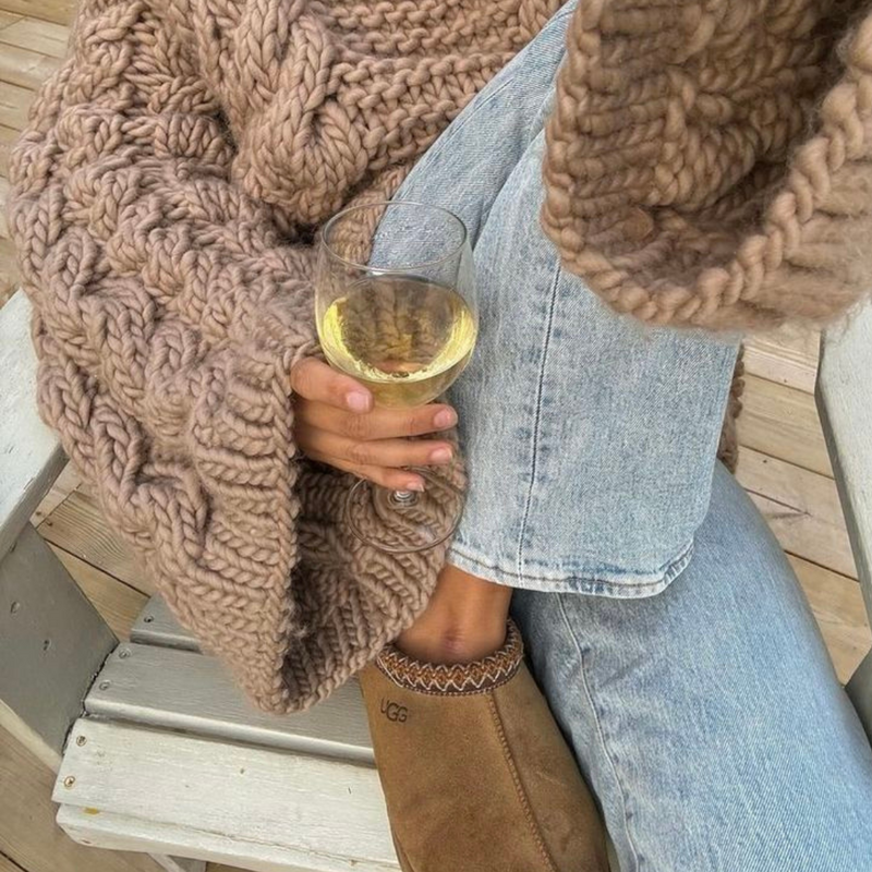 Oversized wool sweater